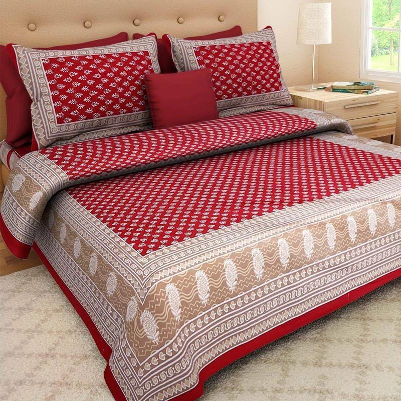 Addey - Cotton Printed Double Bedsheet Stock Lot