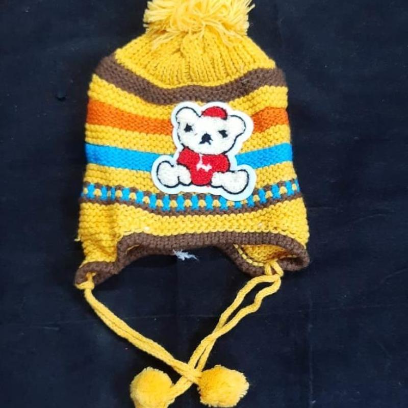 Aaron - Woolen Printed Kid's Cap