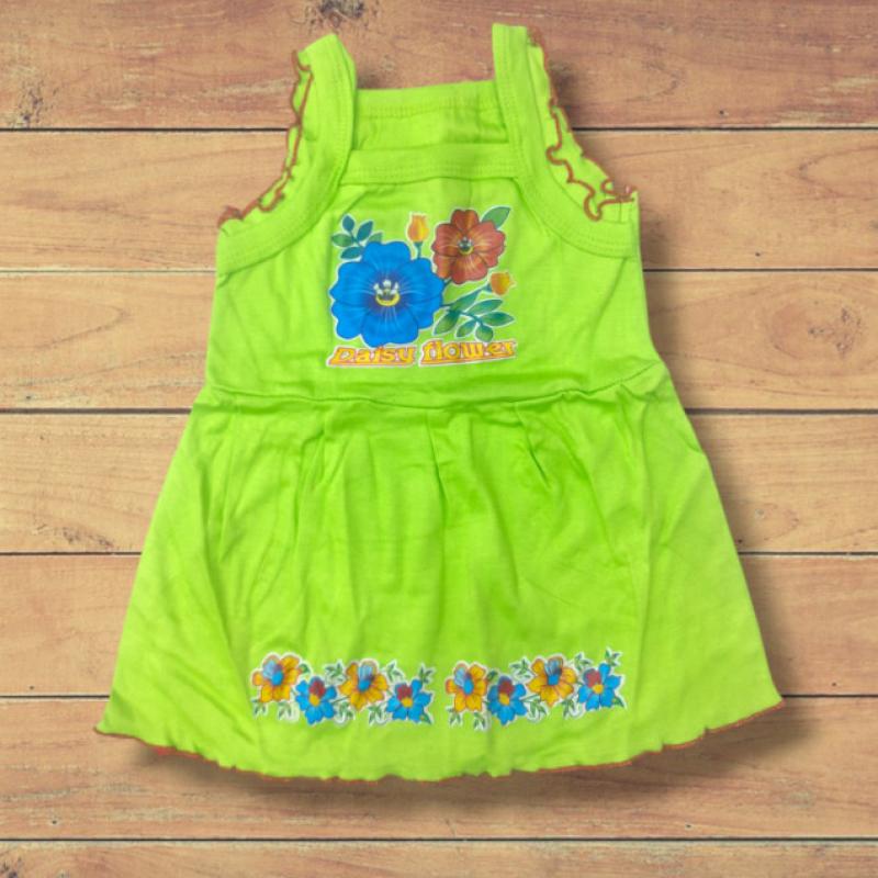 Aaron - Assorted 18 Pieces Of Cotton Hosiery Frock Set For Girls