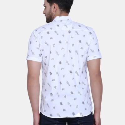 Radha - Cotton Blend Floral Printed Men's Half Sleeve Shirt