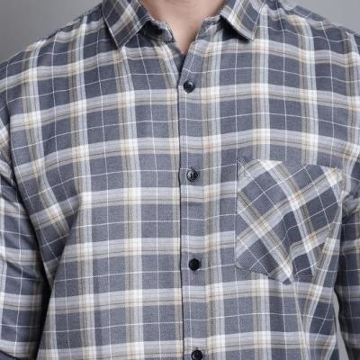 Radha - Cotton Dobby Checkered Mens Shirt