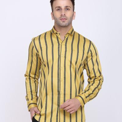 Radha - Cotton Full Sleeve Stripes Men's Shirt