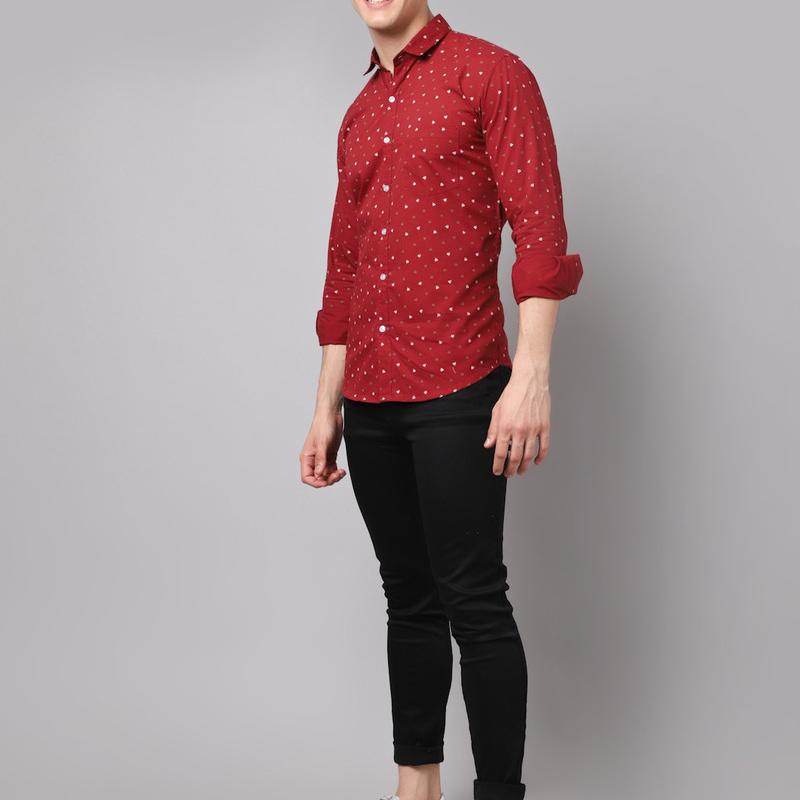Radha - Cotton Full Sleeve Floral Printed Men's Shirt