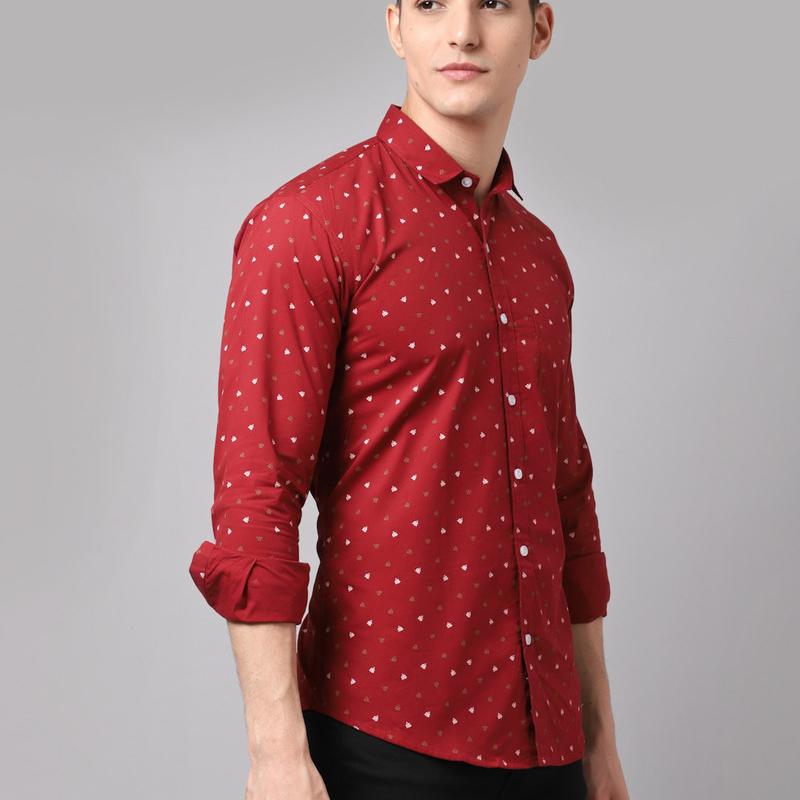 Radha - Cotton Full Sleeve Floral Printed Men's Shirt