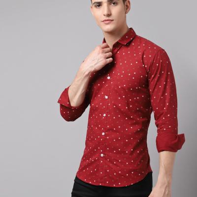 Radha - Cotton Full Sleeve Floral Printed Men's Shirt