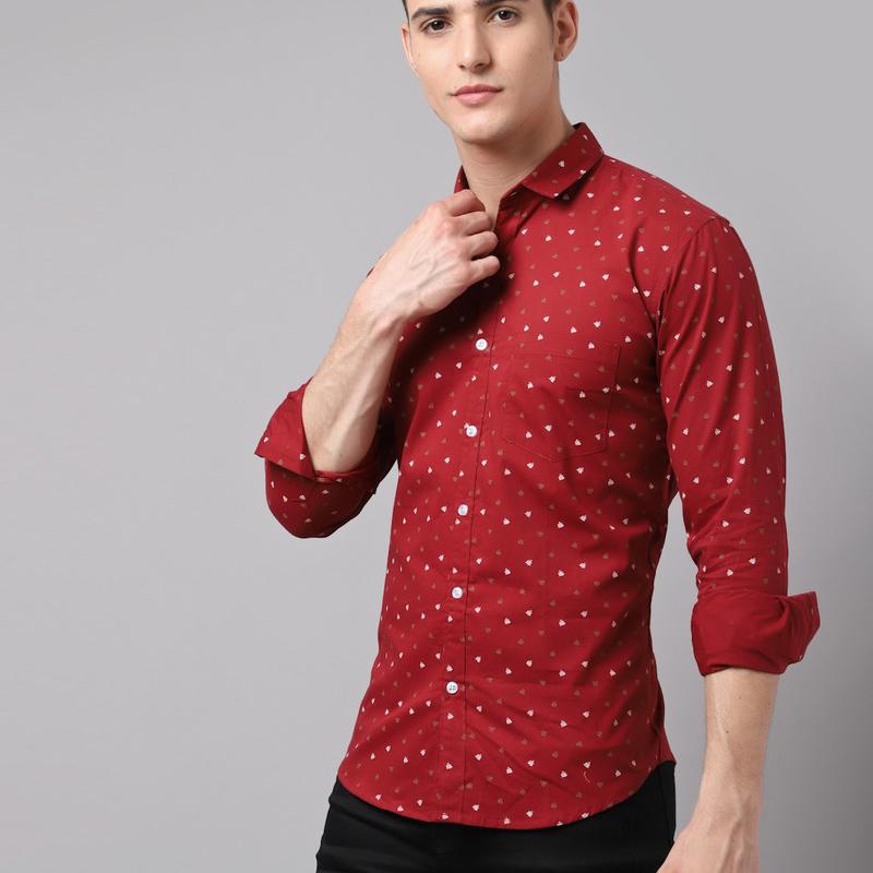 Radha - Cotton Full Sleeve Floral Printed Men's Shirt