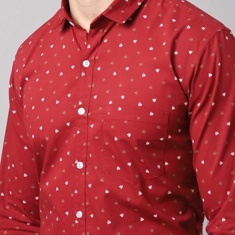 Radha - Cotton Full Sleeve Floral Printed Men's Shirt