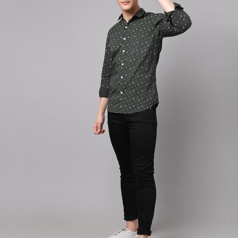 Radha - Cotton Full Sleeve Floral Printed Men's Shirt