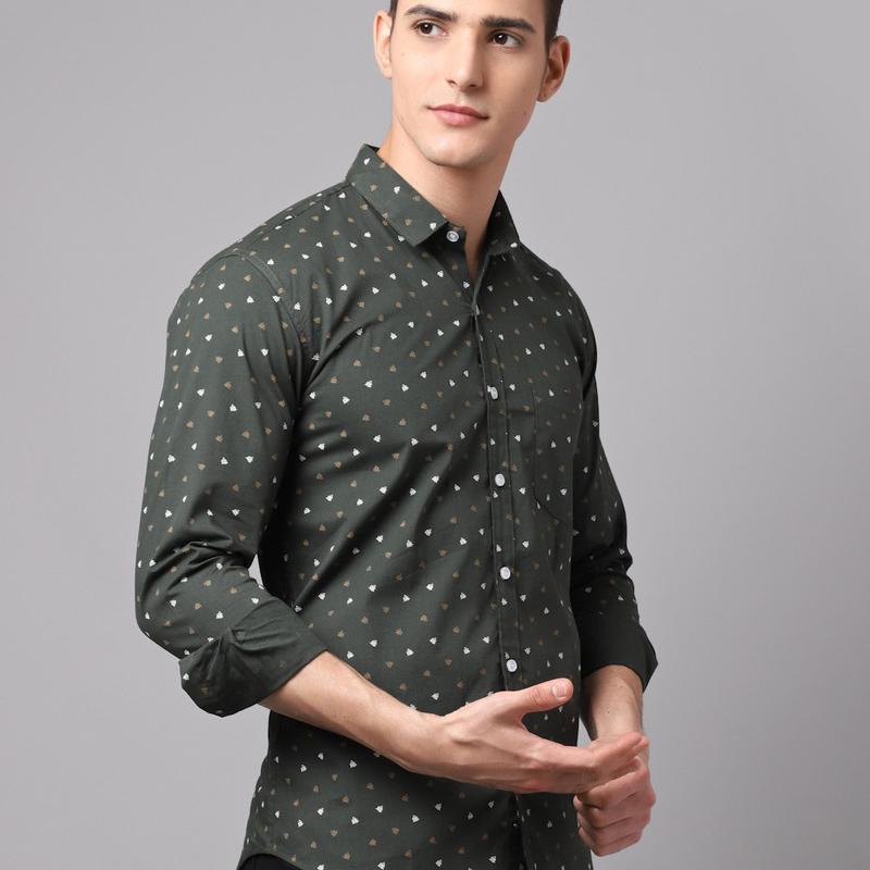 Radha - Cotton Full Sleeve Floral Printed Men's Shirt