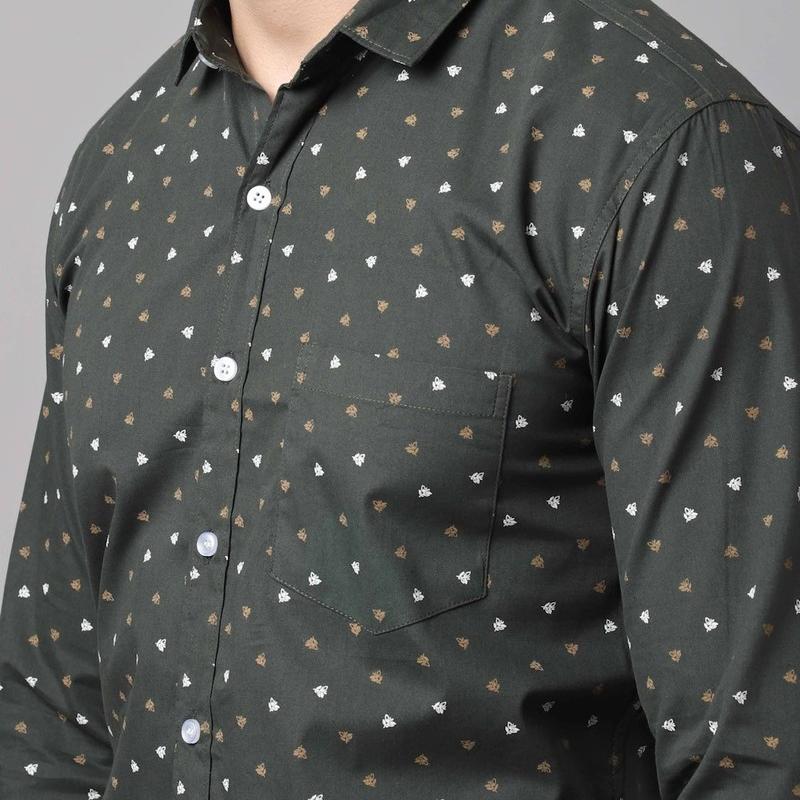 Radha - Cotton Full Sleeve Floral Printed Men's Shirt