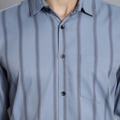 Radha - Cotton Full Sleeve Stripes Men's Shirt