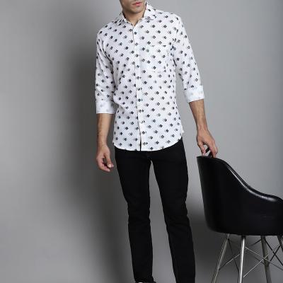 Radha - Cotton Full Sleeve Stripes Men's Shirt