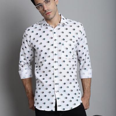 Radha - Cotton Full Sleeve Stripes Men's Shirt