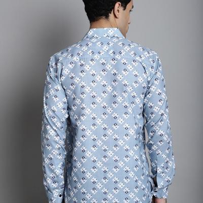 Radha - Cotton Full Sleeve Stripes Men's Shirt