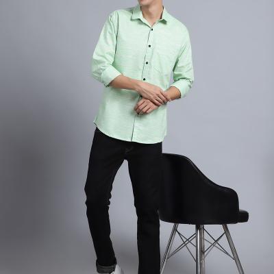 Radha - Casual Stylish Cotton Blend Solid Shirt For Men