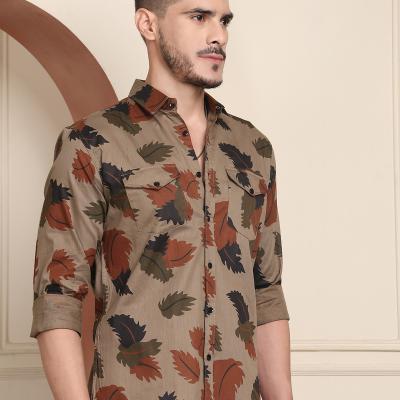 Radha - Cotton Floral Print Shirt for Men