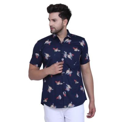 Radha - Cotton Floral Printed Mens Shirt