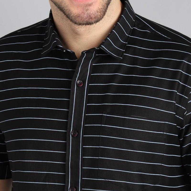 Radha - Cotton Stripes Mens Shirt