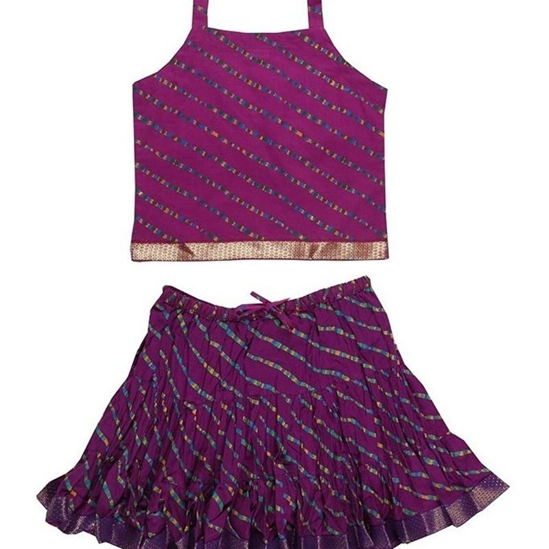 Moni - Cotton 60-60 Leheriya Printed Lehenga Choli