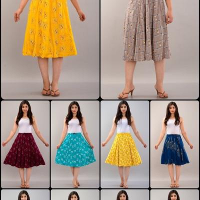 Myra - Cotton Short Skirt