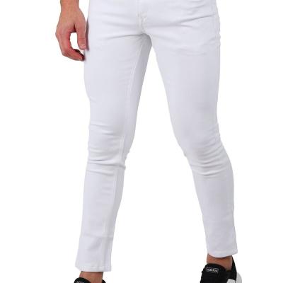Mou - White Regular Fit Denim Jeans for Men
