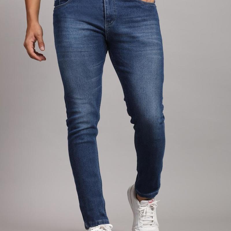 Mou - DX Blue Slim Fit Jeans For Men