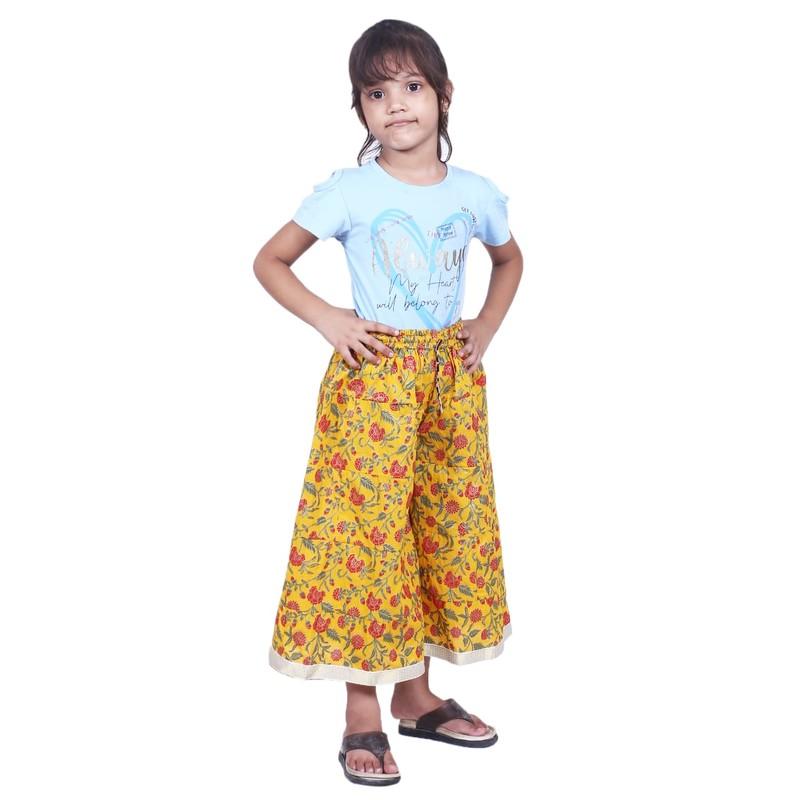 Shilu - Cotton Printed Kids Sharara