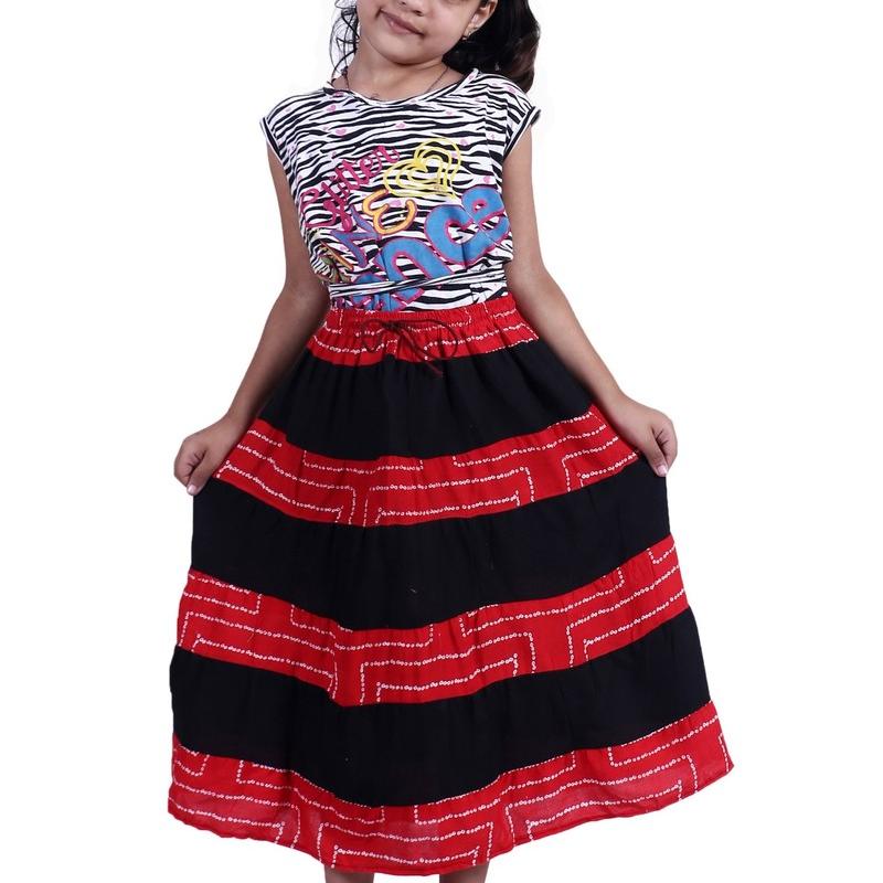 Shilu - Cotton Printed Girls Skirt