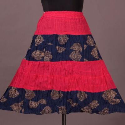 Shilu - Womens Cotton Printed Skirt
