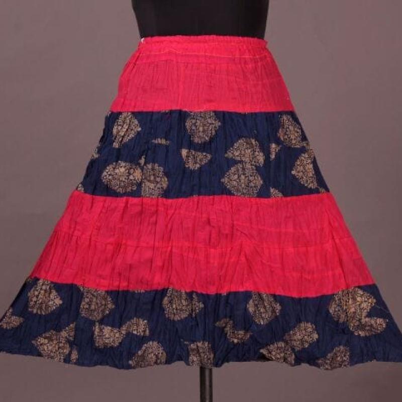 Shilu - Womens Cotton Printed Skirt