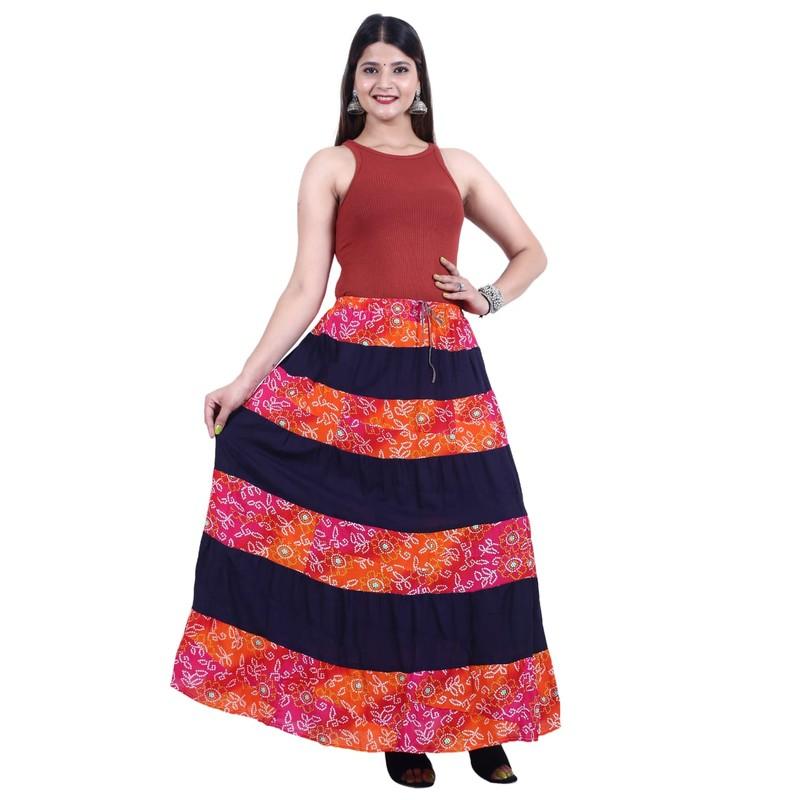 Shilu - Cotton Printed Long Skirt