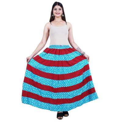 Shilu - Cotton Printed Long Skirt