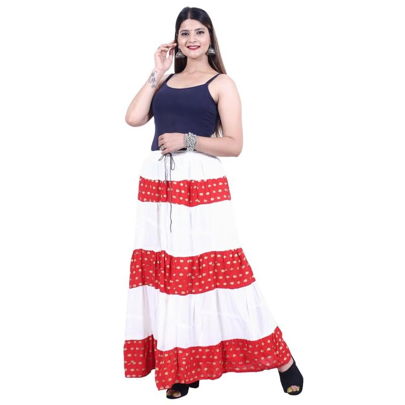 Shilu - Cotton Printed Long Skirt