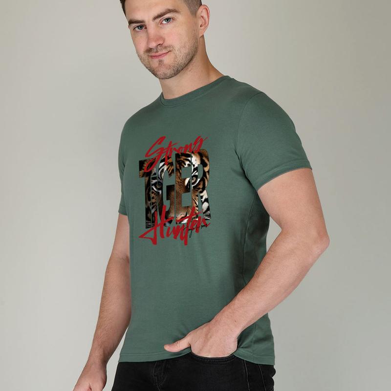 Cotton Bio Wash Printed Men't T-shirt