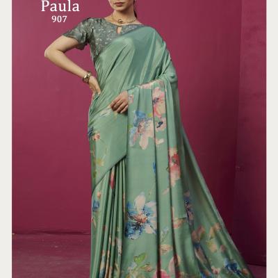 SRD - Crepe Soft Silk Printed Saree with Blouse